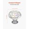12 Pack Diamond Style Cabinet Knobs Clear Acrylic with Polished Silver Base and Screws